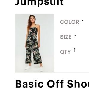 Sz Small Laced Up Back Romper/Pantsuit